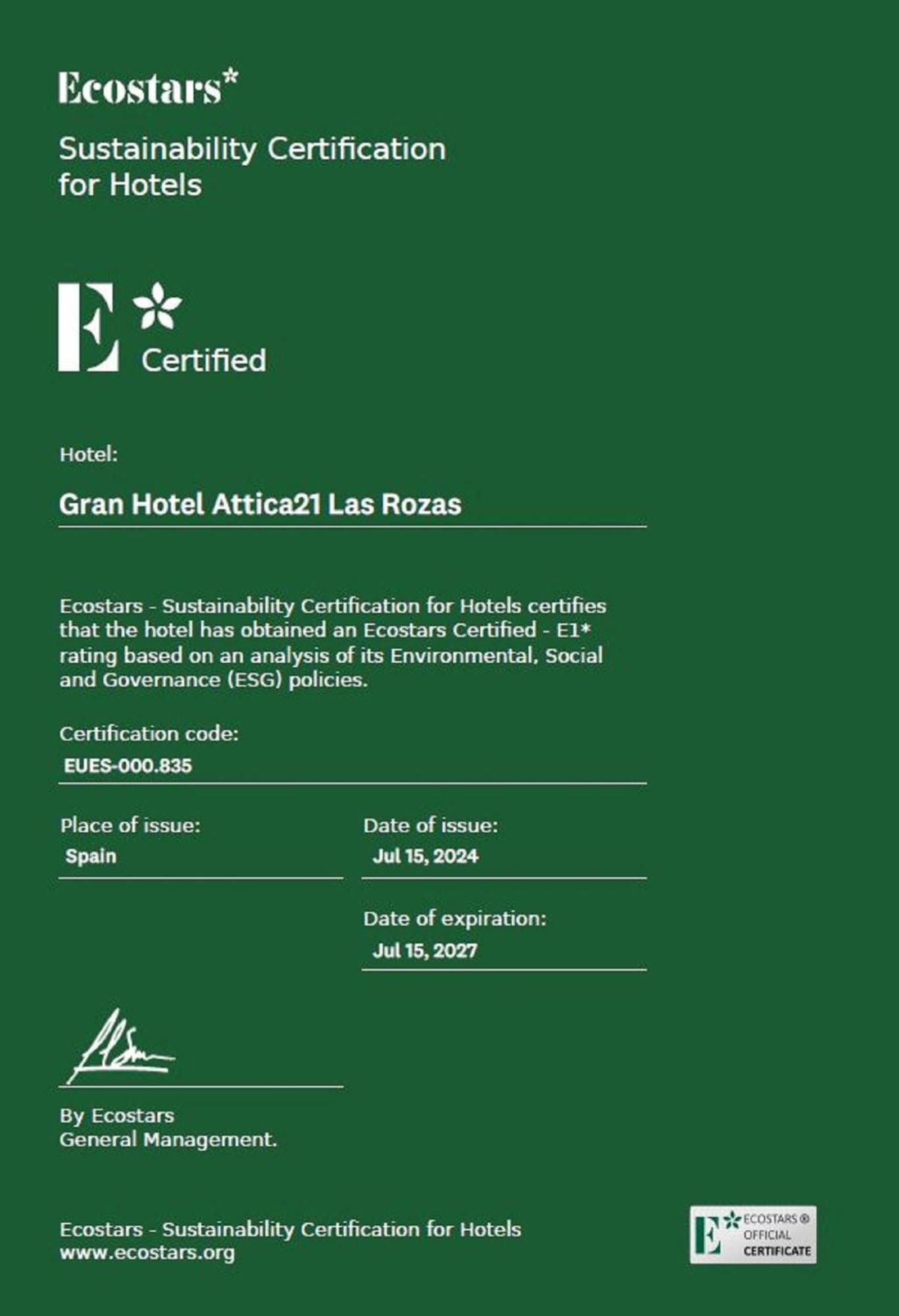 Hotel Attica21 Las Rozas Buitenkant foto